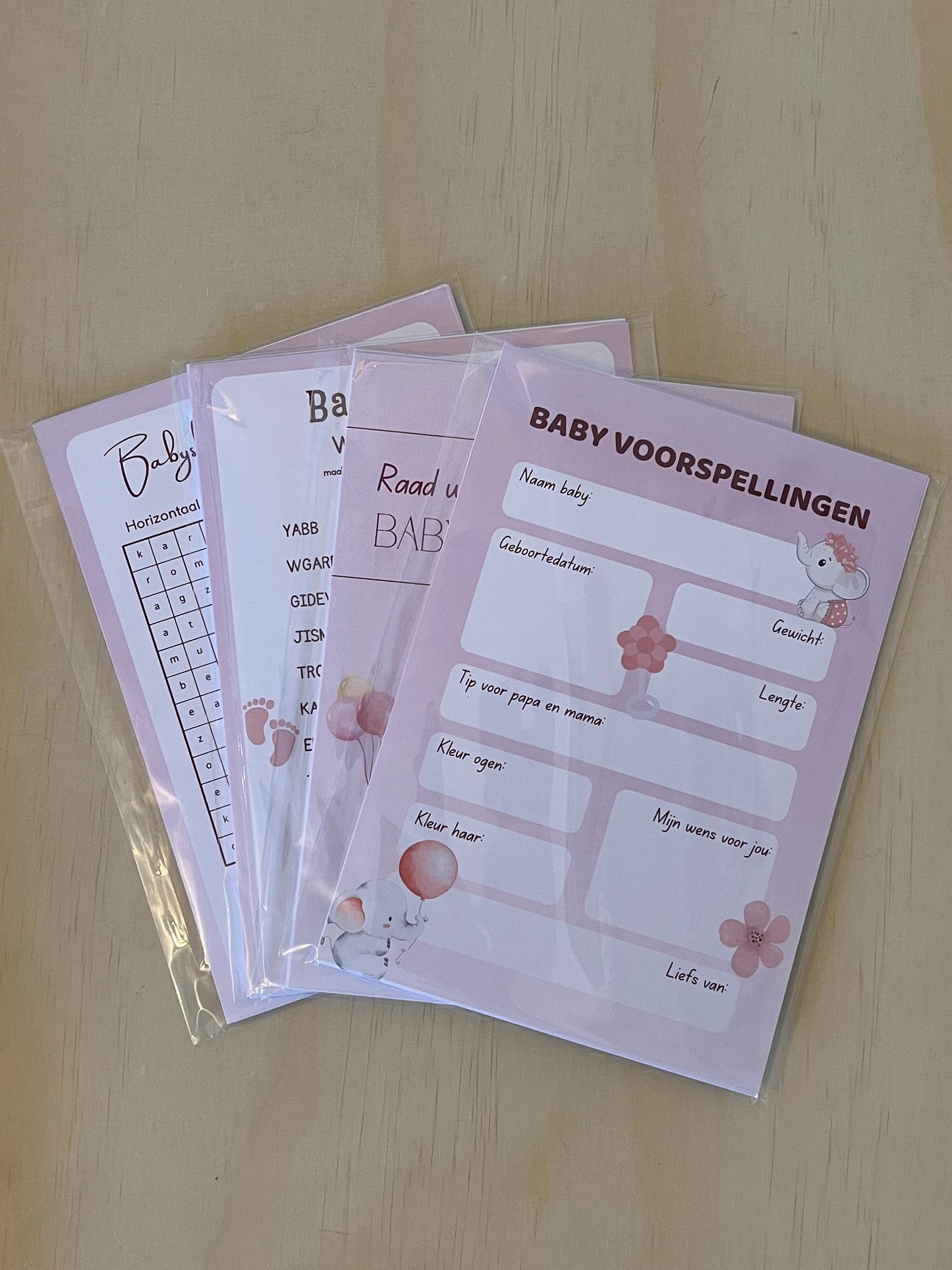 Babyshower Spel Bundel