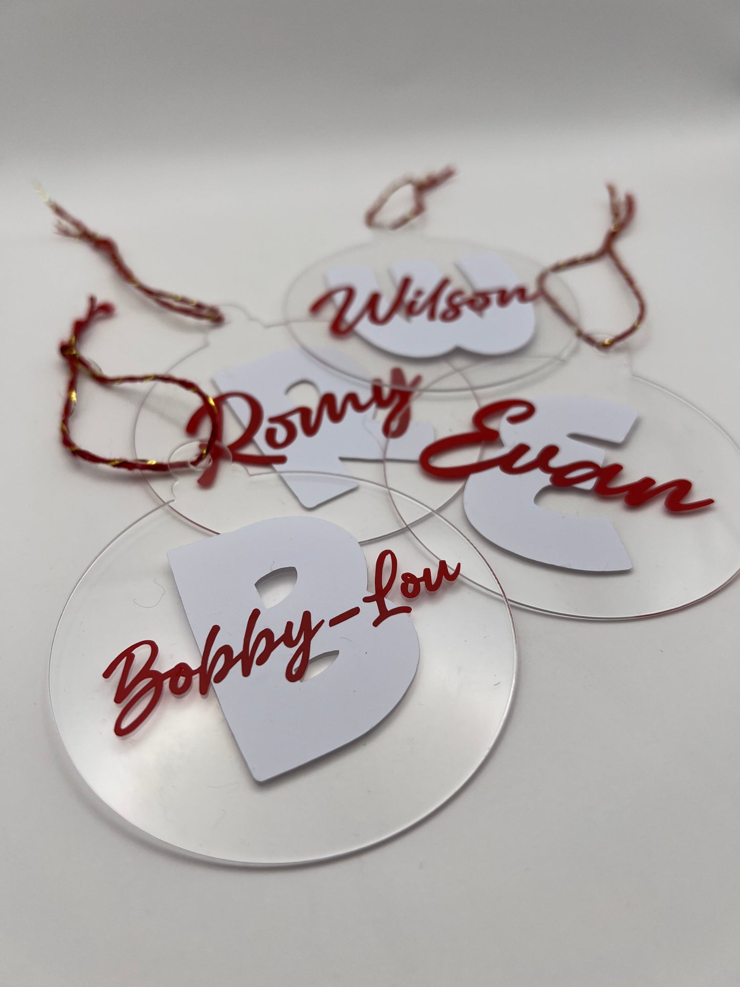 Kersthanger met naam