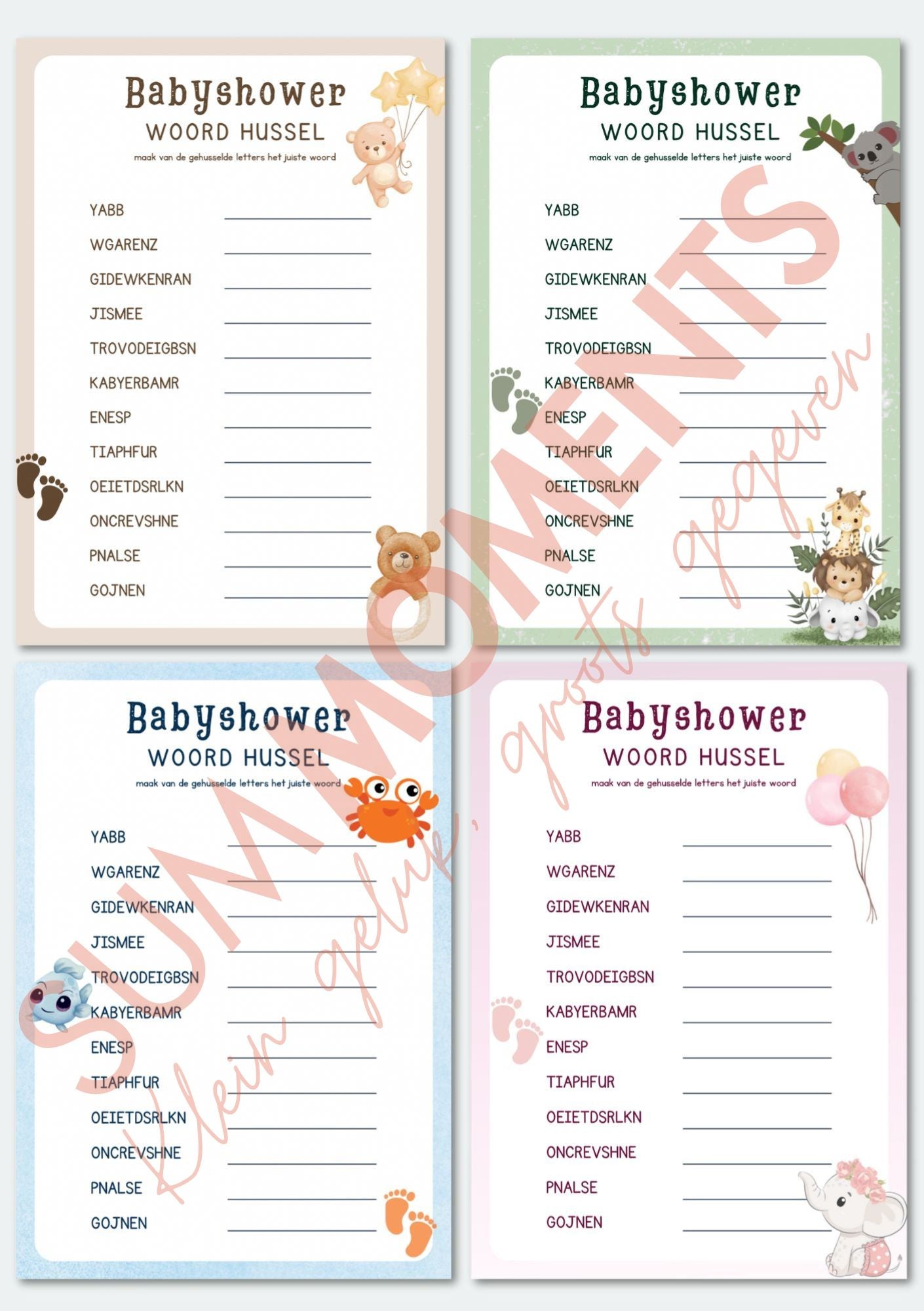 Babyshower Woordhussel