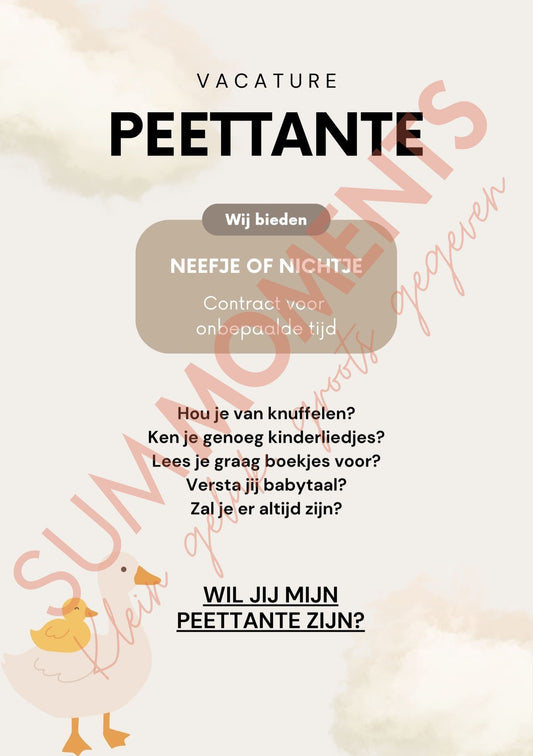 Vacature | Peettante